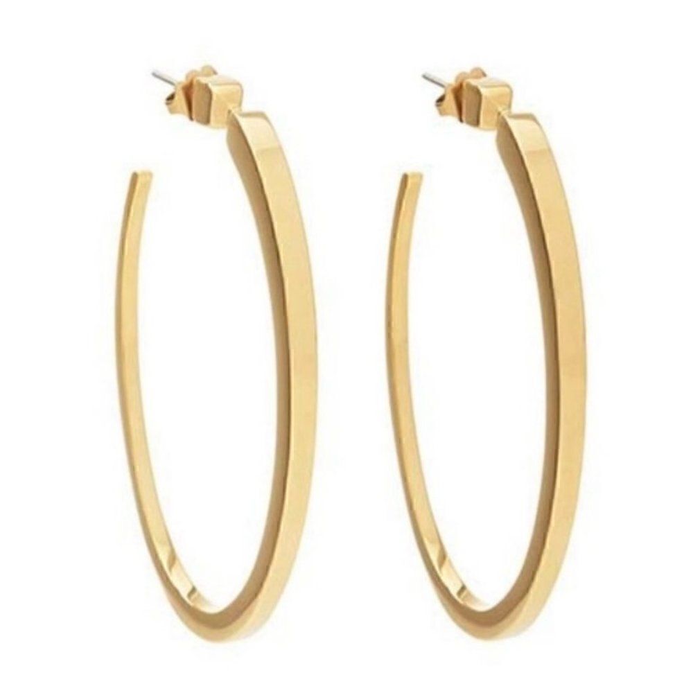 India Hicks Gold Leticia Hoop Earrings - New